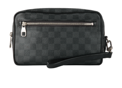 Pochette Kasai, Mens, Canvas, Damier Graphite, MIF, 2*